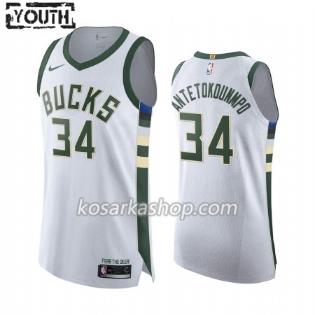 Dres Milwaukee Bucks Giannis Antetokounmpo 34 Nike 2019-20 Association Edition Swingman - Dječji